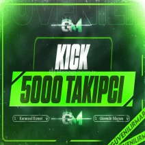 Kick Takipçi 5000 - Hızlıca Garantili