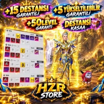 +50 LEVEL +15 DESTANSI  +7 yükseltilebilir GARANTİLİ