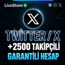 ✅GARANTİLİ✅ - TWİTTERX +2500 TAKİPÇİLİ HESAP ⭐