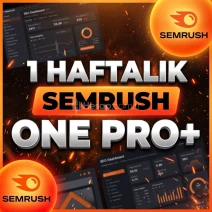 🧡 (KİŞİYE ÖZEL HESAP) 1 HAFTALIK SEMRUSH ONE PRO+ 🧡
