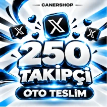 X Twitter 250 Takipçi | 🛡 30 GÜN GARANTİLİ