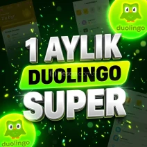 💚 (KİŞİYE ÖZEL HESAP) 1 AYLIK DUOLINGO SUPER 💚