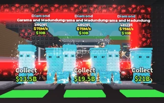 3 Adet Diamond Garama And Madundung - Steal A Brainrot