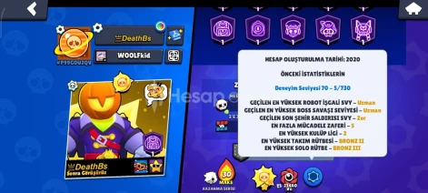 brawl Stars  55 k yakın hesap 23 pres+ 600+ kostüm