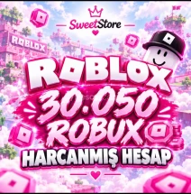 ROBLOX 30.050+ ROBUX HARCANMIŞ RANDOM HESAP | SWEETSTOR