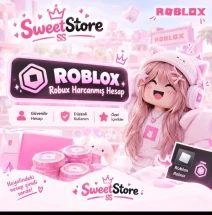 Roblox Robux Harcanmış Random Hesap| SweetStore