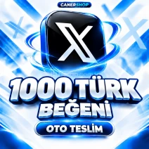 X Twitter 1000 Türk Beğeni | 🛡 30 GÜN GARANTİLİ