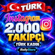 Instagram 2.000 Türk Kadın Takipçi - Keşfet Etkili