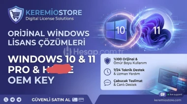 Windows 10.11 Pro OEM Oto Teslim (Orjinal)