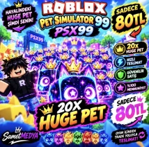 PSX 99 20 ADET HUGE PET SAMET MEDYA