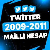 ⭐(MAİL TESLİM) 2009-2011 TARİHLİ TWİTTER HESAP⭐