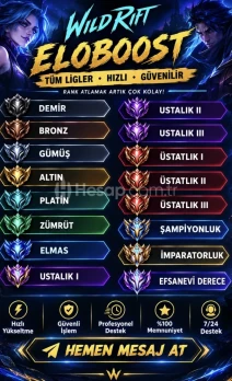 WILD RIFT ELOBOOST | TÜM LİGLER