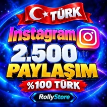 Instagram 2.500 Türk Paylaşım - Keşfet Etkili