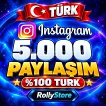 Instagram 5.000 Türk Paylaşım - Keşfet Etkili