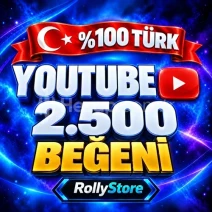 YouTube 2.500 Türk Beğeni - Keşfet Etkili
