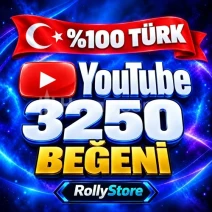 YouTube 3.250 Türk Beğeni - Keşfet Etkili