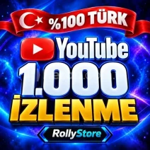 YouTube 1.000 Türk İzlenme - Keşfet Etkili