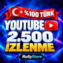 YouTube 2.500 Türk İzlenme - Keşfet Etkili