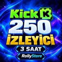 Kick 3 Saat 250 Canlı İzleyici - Keşfet Etkili