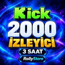 Kick 3 Saat 2.000 Canlı İzleyici - Keşfet Etkili