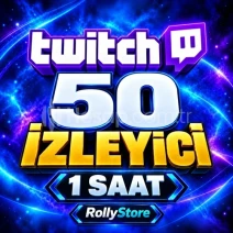Twitch 1 Saat 50 Canlı İzleyici - Keşfet Etkili
