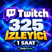 Twitch 1 Saat 325 Canlı İzleyici - Keşfet Etkili