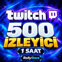 Twitch 1 Saat 500 Canlı İzleyici - Keşfet Etkili