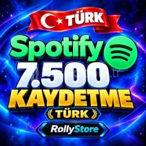 Spotify 7.500 Türk Kaydetme - Keşfet Etkili