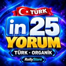 LinkedIn 25 Türk Organik Yorum - Keşfet Etkili