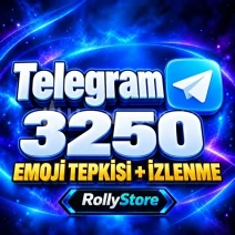 Telegram 3.250 Emoji Tepkisi ve İzlenme