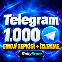 Telegram 1.000 Emoji Tepkisi ve İzlenme
