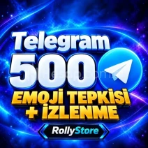 Telegram 500 Emoji Tepkisi ve İzlenme