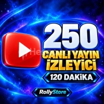 YouTube 250 Canlı Yayın İzleyici (120 Dk)