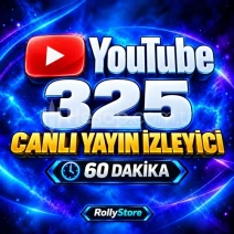 YouTube 325 Canlı Yayın İzleyici (60 Dk)