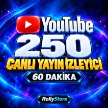 YouTube 250 Canlı Yayın İzleyici (60 Dk)