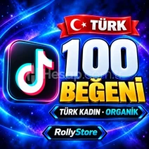 TikTok 100 Türk Kadın Beğeni - Keşfet Etkili