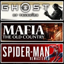 Tsushima +Mafia + SpiderMan RE
