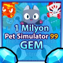 1M (Milyon) Gem / Elmas (Pet Simulator 99)