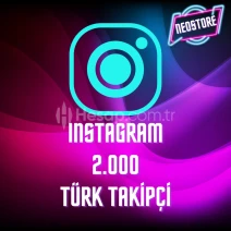 2.000 Instagram Türk Takipçi Garantili l OTO TESLİM