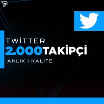 2.000 Twitter Takipçi | Kalite | Garantili
