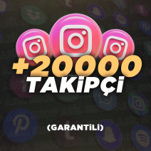 +20000 Instagram Gerçek Takipçi - Otomatik - Anlık