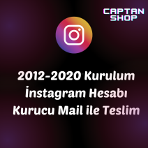 2012-2020 Yılında kurulmuş Instagram Hesapları