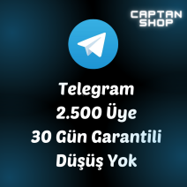 2.500 TELEGRAM ÜYE | GARANTİLİ