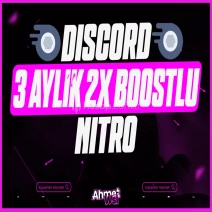 ⭐3 Aylık Nitro 2x Boost + Sorunsuz