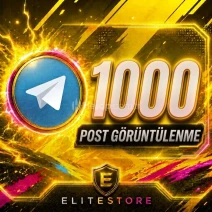 Telegram 1.000 Post Görüntülenme