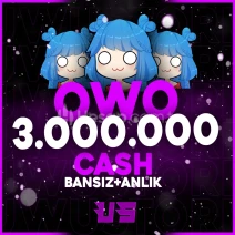 3M Owo Cash ( BANSIZ +OTOMATİK TESLİMAT )