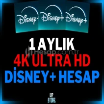 [4K ULTRA HD] Disney Plus Sorunsuz 1 Aylık Hesap