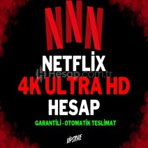 [4K ULTRA HD] Netflix Sorunsuz 1 Aylık Hesap