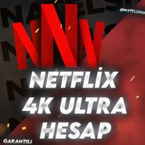 ⭐️4K Ultra HD [SORUNSUZ] Aylık Netflix Premium