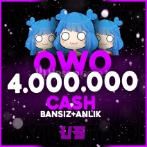 4M Owo Cash ( BANSIZ +OTOMATİK TESLİMAT )
